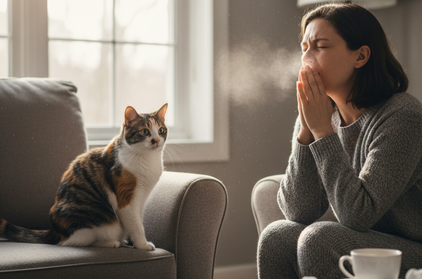 "Sou alérgica a gatos 🐱!"