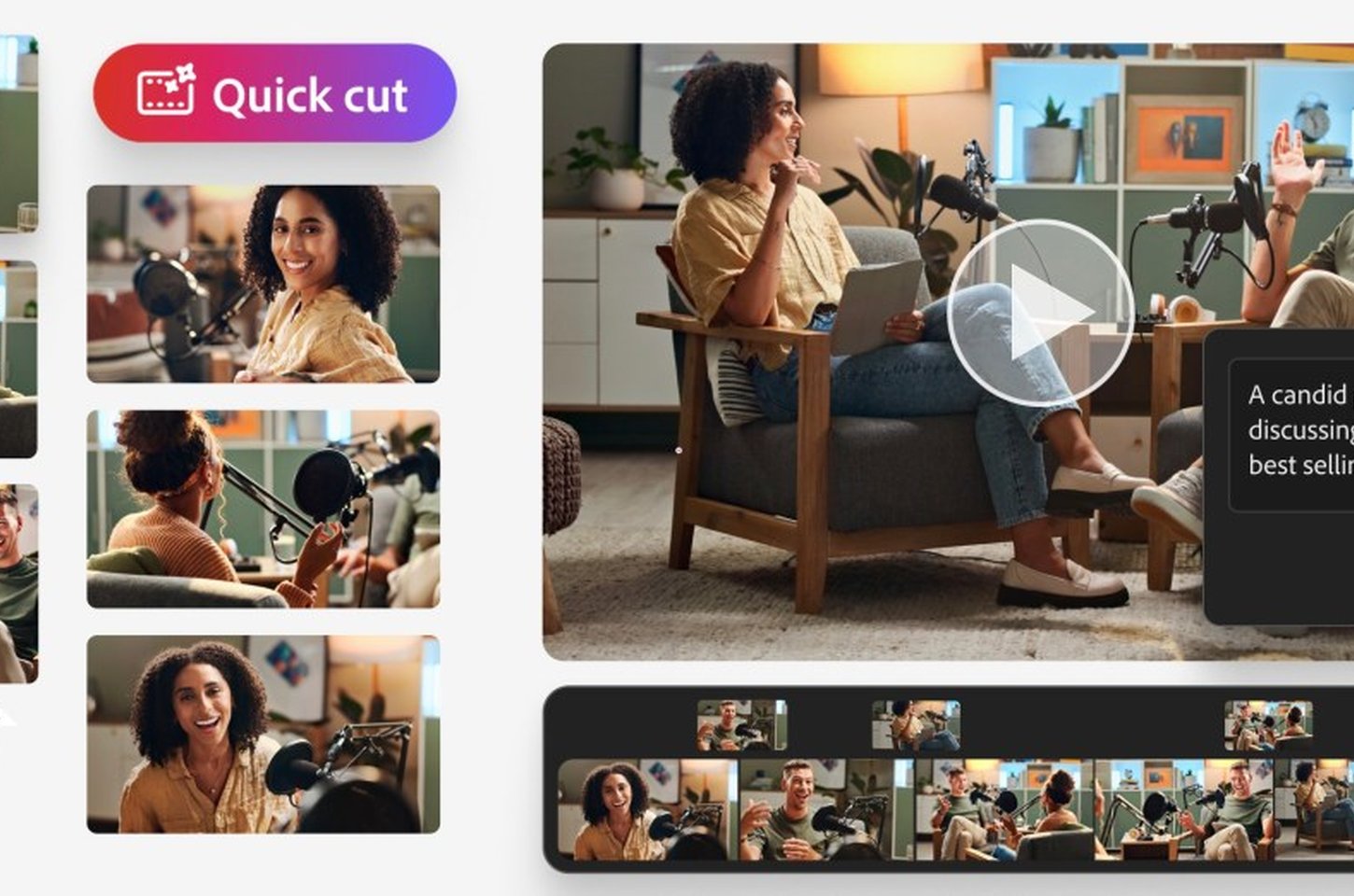 Adobe Firefly lança Quick Cut: IA que edita vídeos por comando de voz