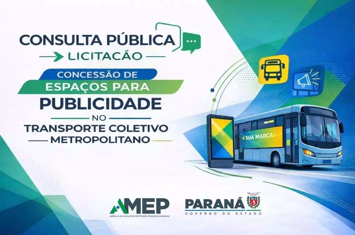 Amep abre consulta pública sobre publicidade em ônibus de Curitiba
