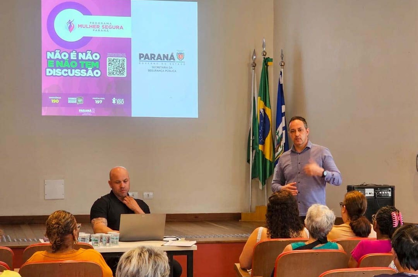 Antonina recebe palestra do Programa Mulher Segura da SESP