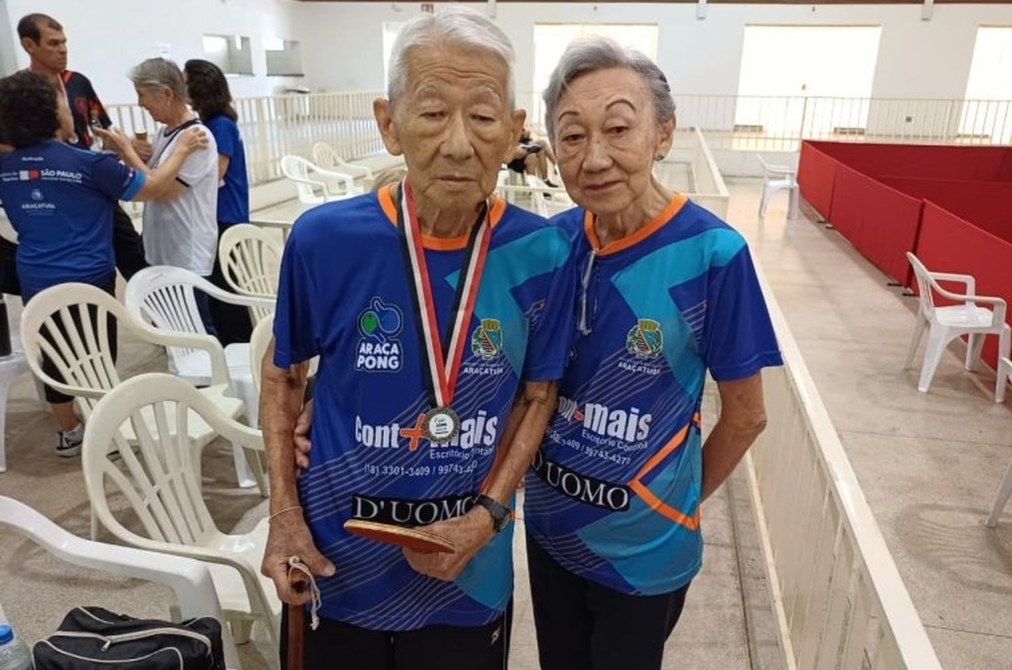 Aos 91 anos, mesatenista de Araçatuba mostra que idade é só número