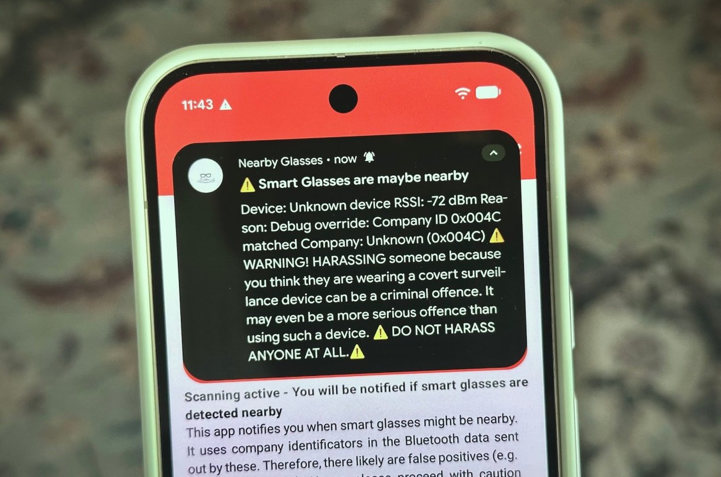 App detecta óculos inteligentes e alerta sobre vigilância indesejada