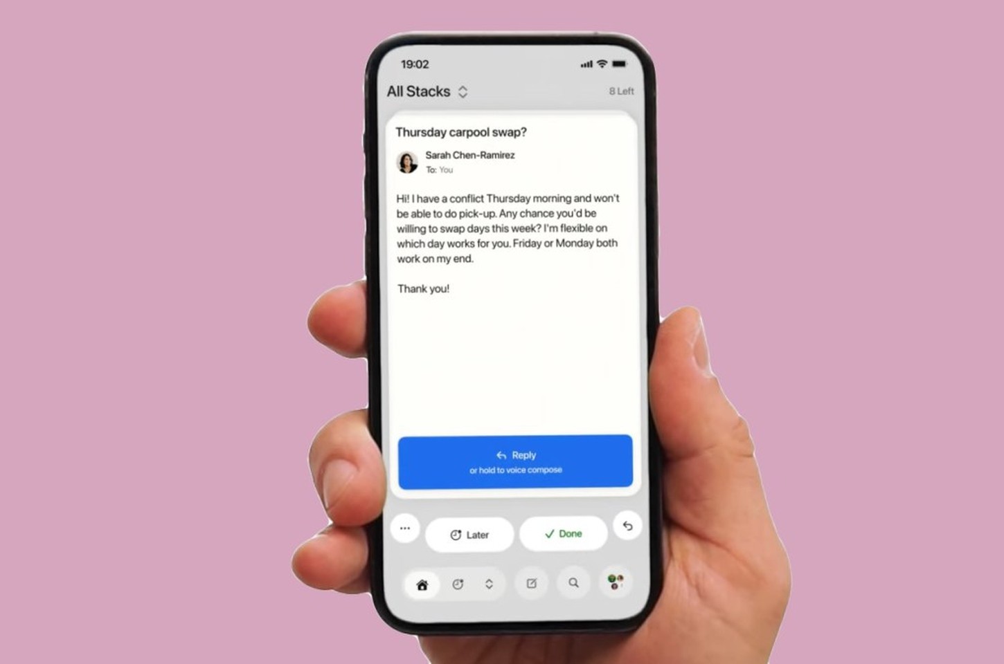 Avec: O app de e-mail que usa cartões estilo Tinder e respostas por voz
