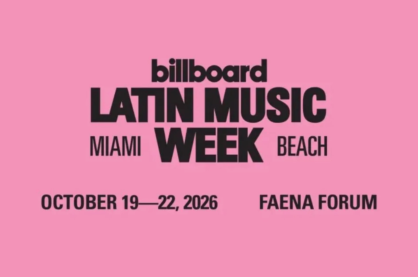 Billboard Latin Music Week 2026 terá 37ª edição em Miami Beach