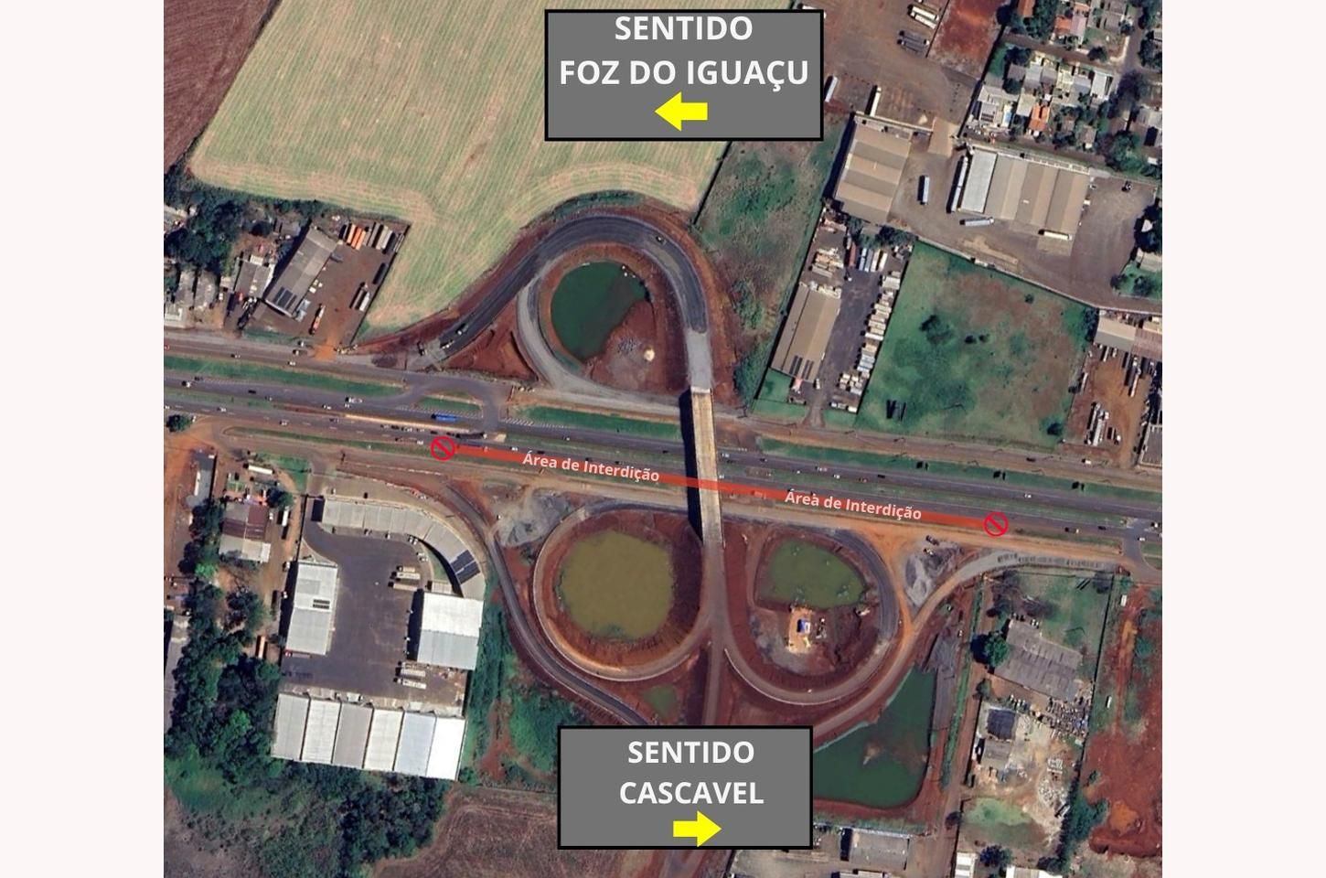 BR-277 em Foz do Iguaçu terá meia pista interditada a partir de segunda