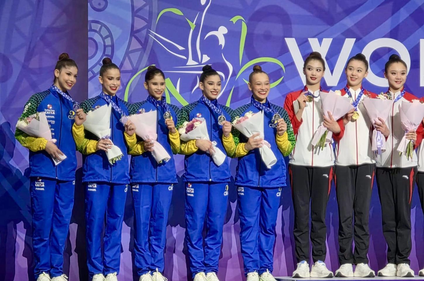 Brasil conquista duas medalhas na Copa do Mundo de ginástica rítmica