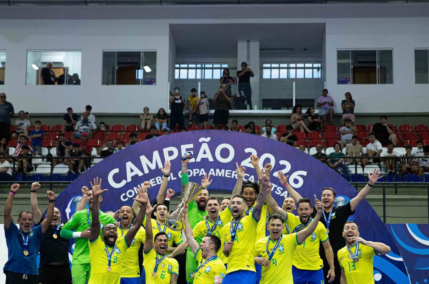 Brasil mantém hegemonia e conquista o 12º título da Copa América de futsal