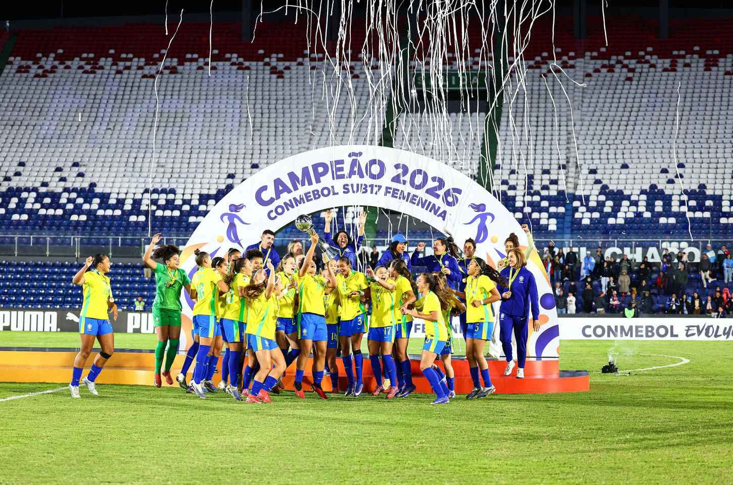 Brasil vence Argentina de virada e conquista o Sul-Americano Sub-17 feminino
