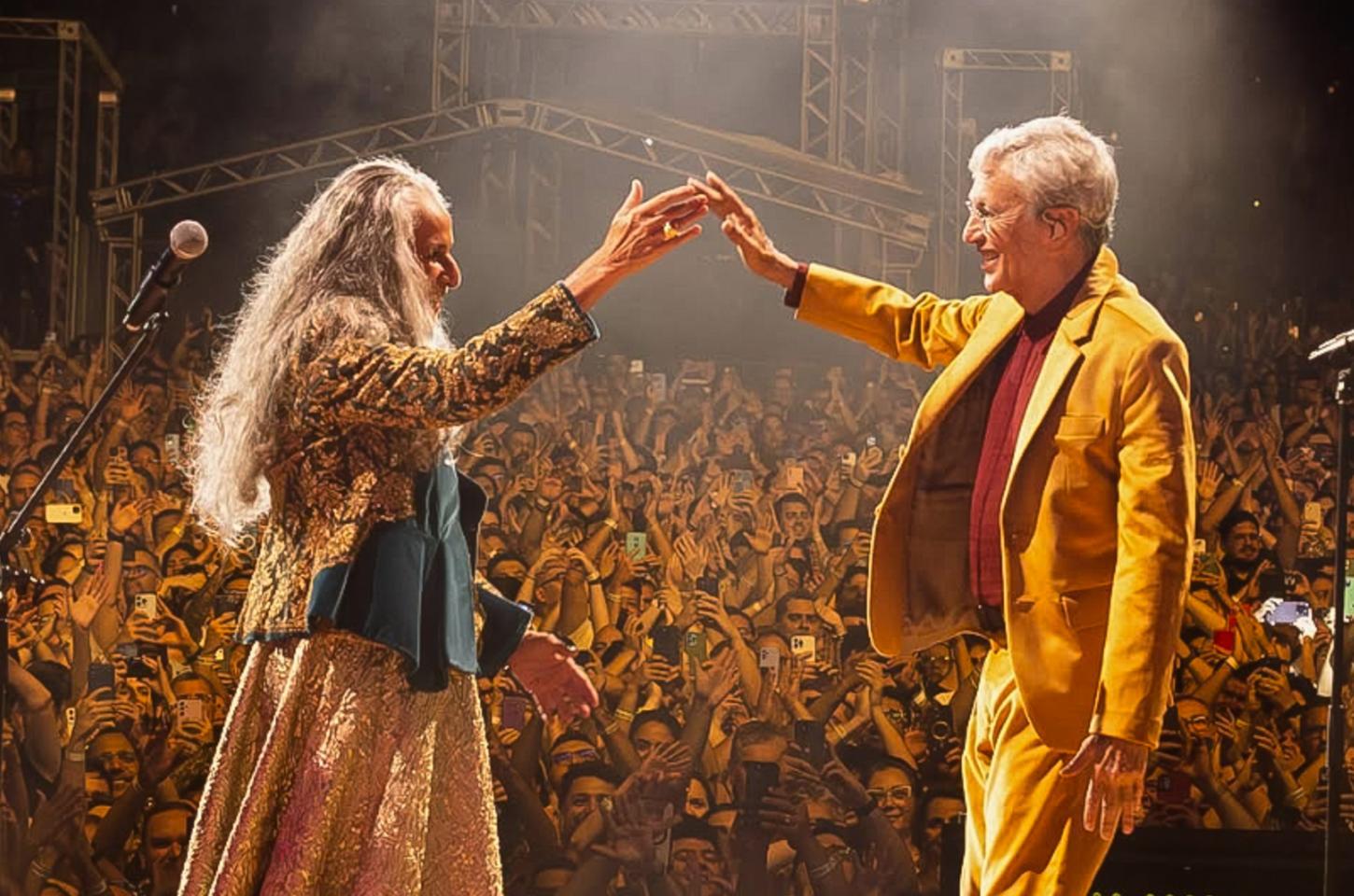 Caetano e Bethânia concorrem ao Grammy com álbum ao vivo