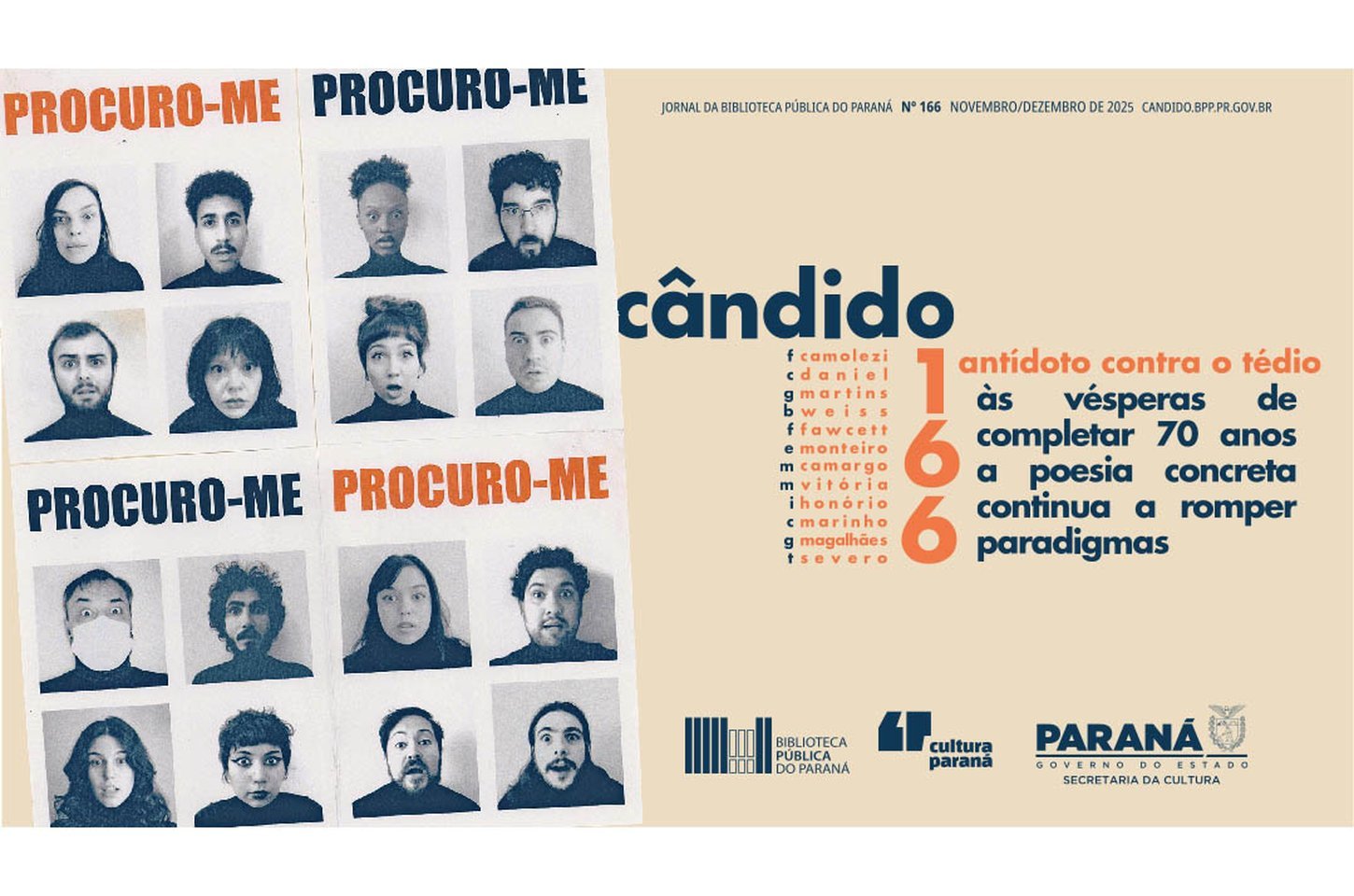 Cândido lança edição especial dupla com foco na poesia concreta