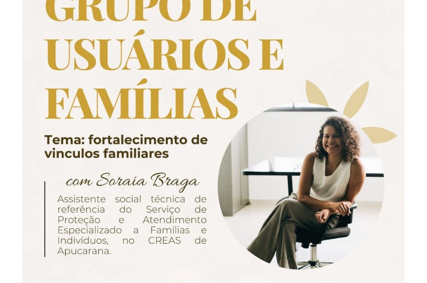 CAPS AD de Apucarana promove encontro noturno sobre fortalecimento familiar