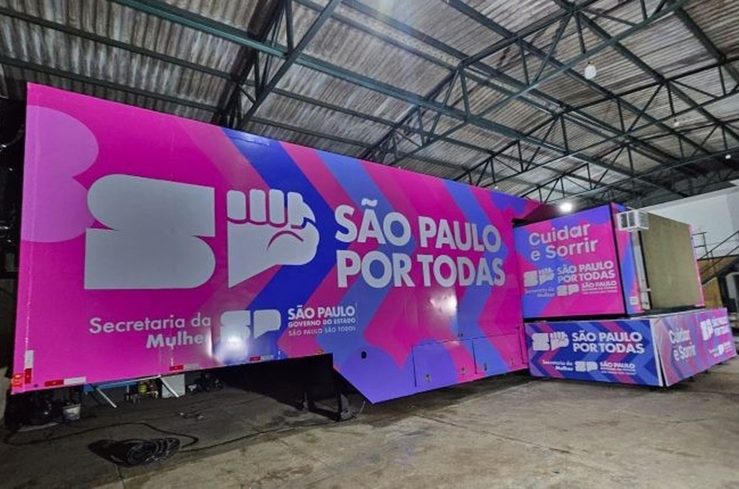 Carreta da Odontologia Cuidar e Sorrir é inaugurada em São Paulo