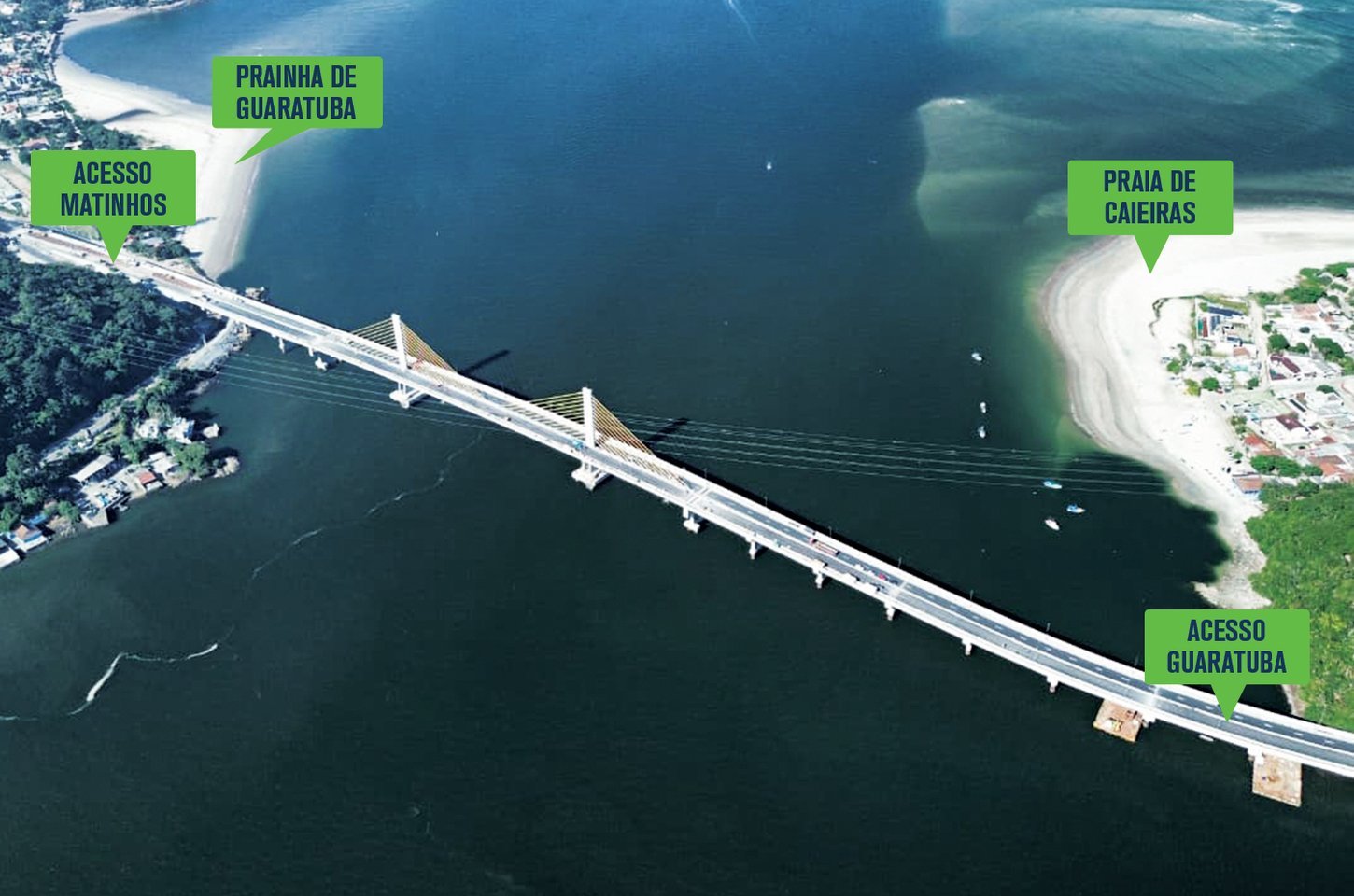 Chuva adia inauguração da Ponte de Guaratuba para sexta-feira (1º)