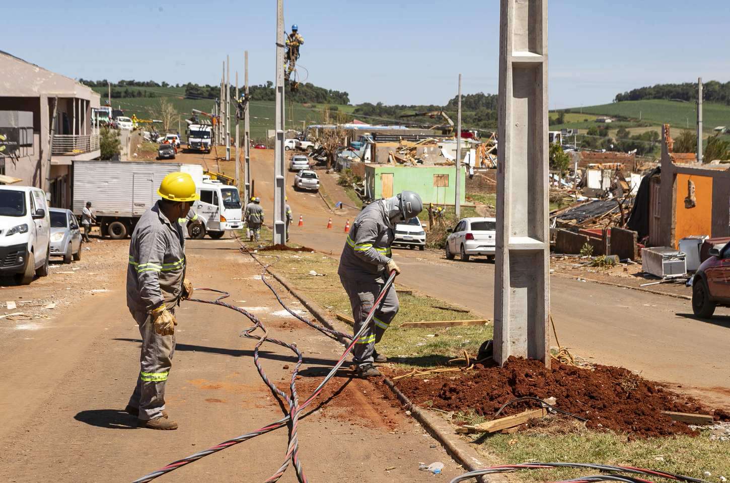 Copel restaura 100% da rede elétrica urbana de Rio Bonito do Iguaçu