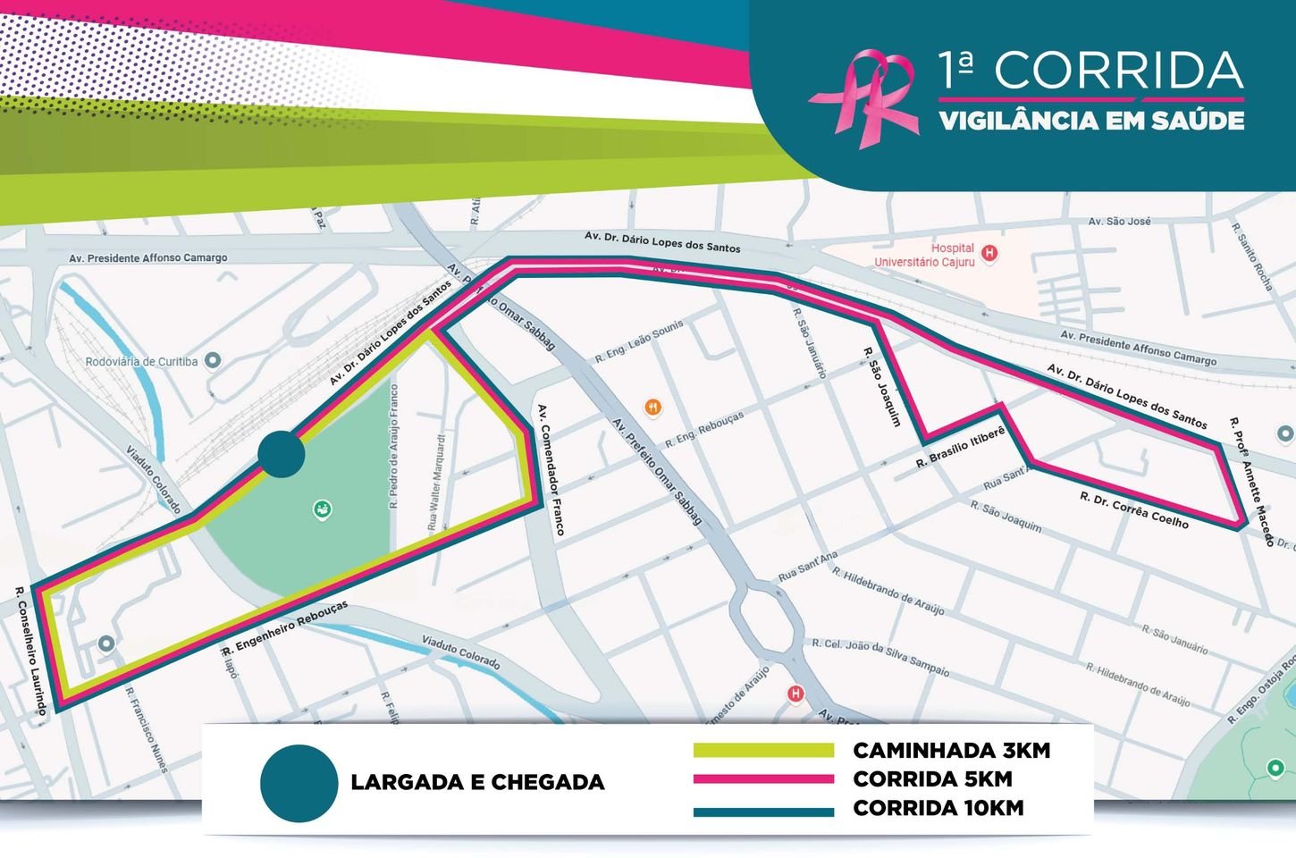 Corrida de vigilância em saúde reúne 5 mil pessoas em Curitiba