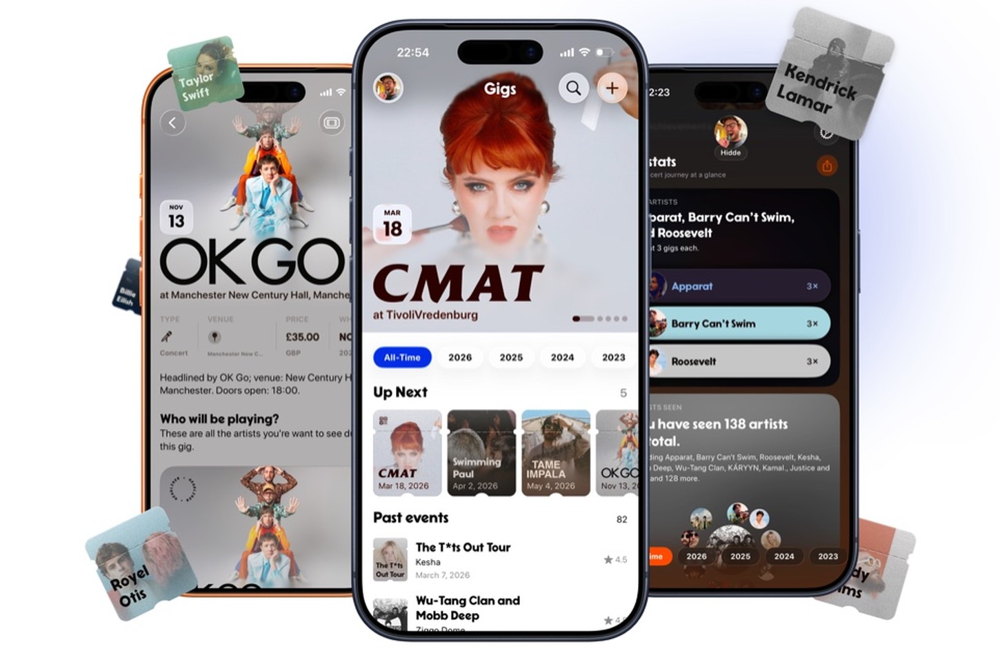Gigs: app usa IA da Apple para transformar memórias de shows em arquivo pessoal