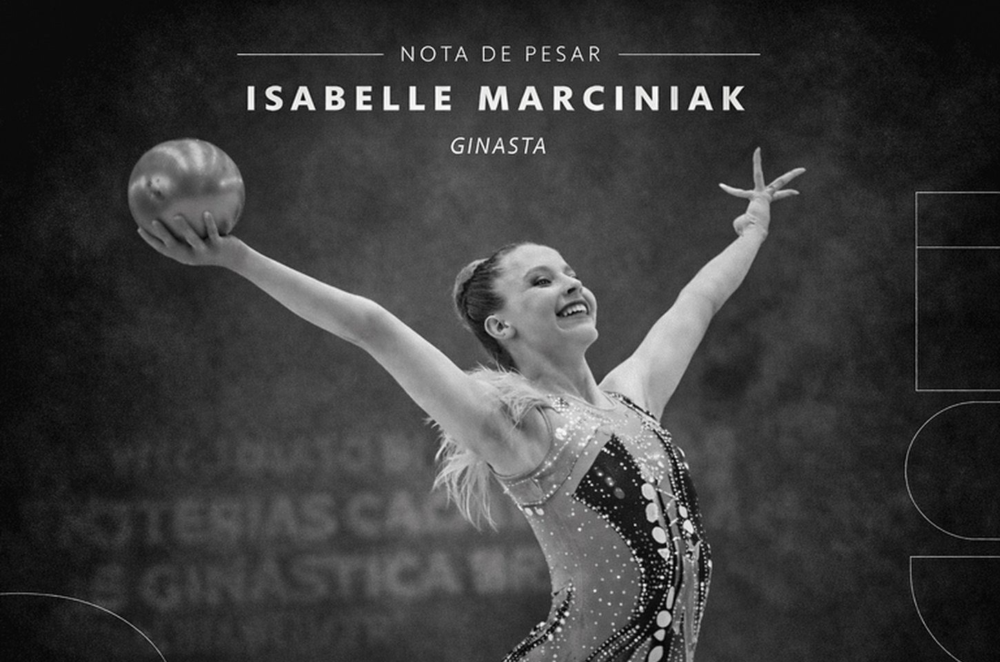 Ginasta brasileira Isabelle Marciniak morre aos 18 anos vítima de câncer