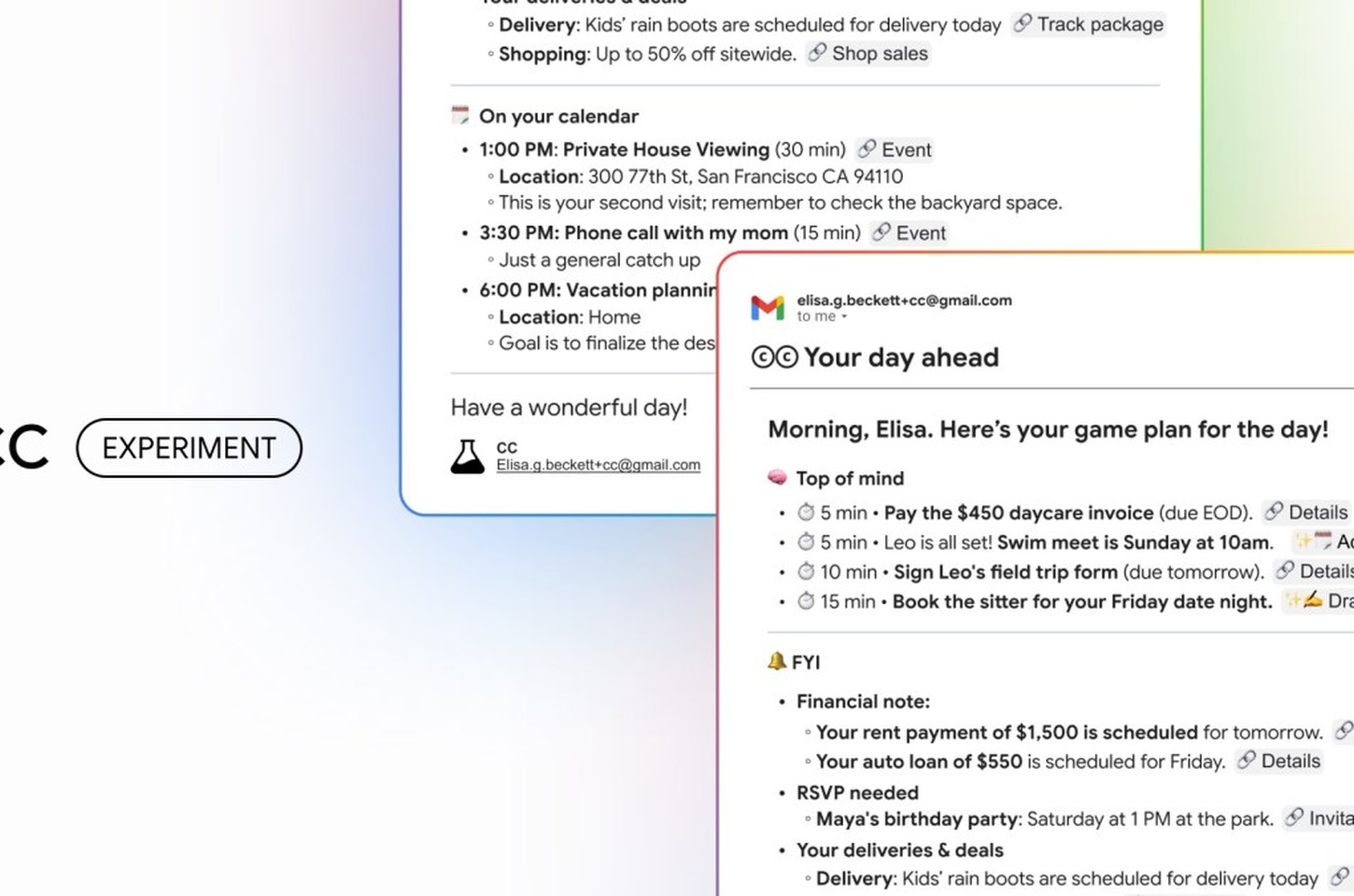 Google lança CC: assistente por e-mail que organiza seu dia com IA