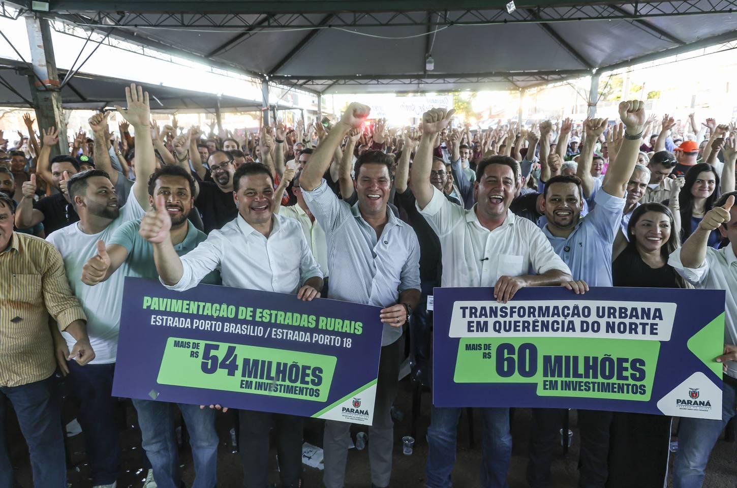 Governo do Paraná anuncia R$ 120 milhões para Querência do Norte