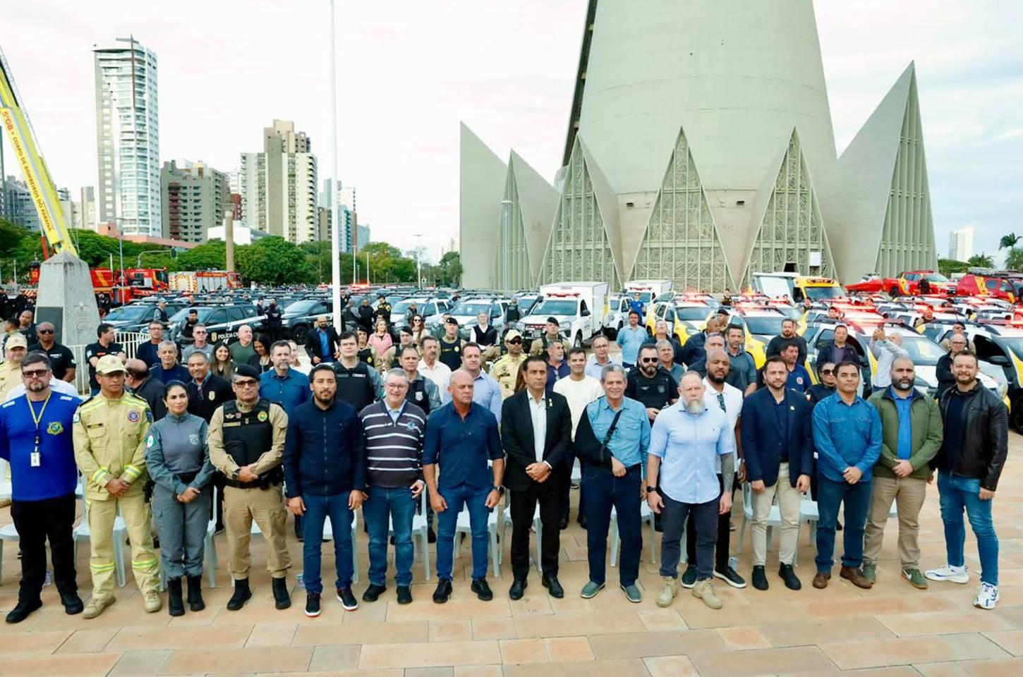 Governo do Paraná entrega 75 viaturas para Maringá e região em maior pacote da história da segurança