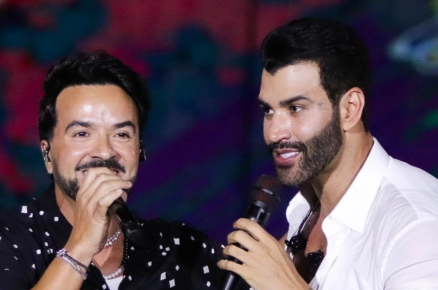 Gusttavo Lima e Luis Fonsi unem sertanejo e pop latino em show histórico