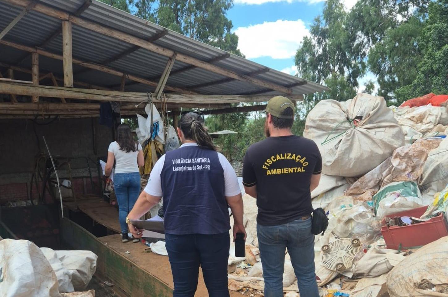 IAT multa em R$ 50 mil depósitos irregulares de sucata em Laranjeiras do Sul