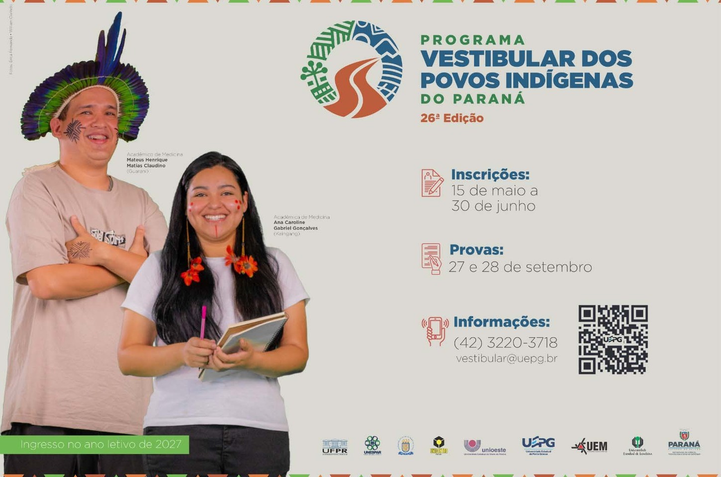 Inscrições abertas para o Vestibular dos Povos Indígenas no Paraná