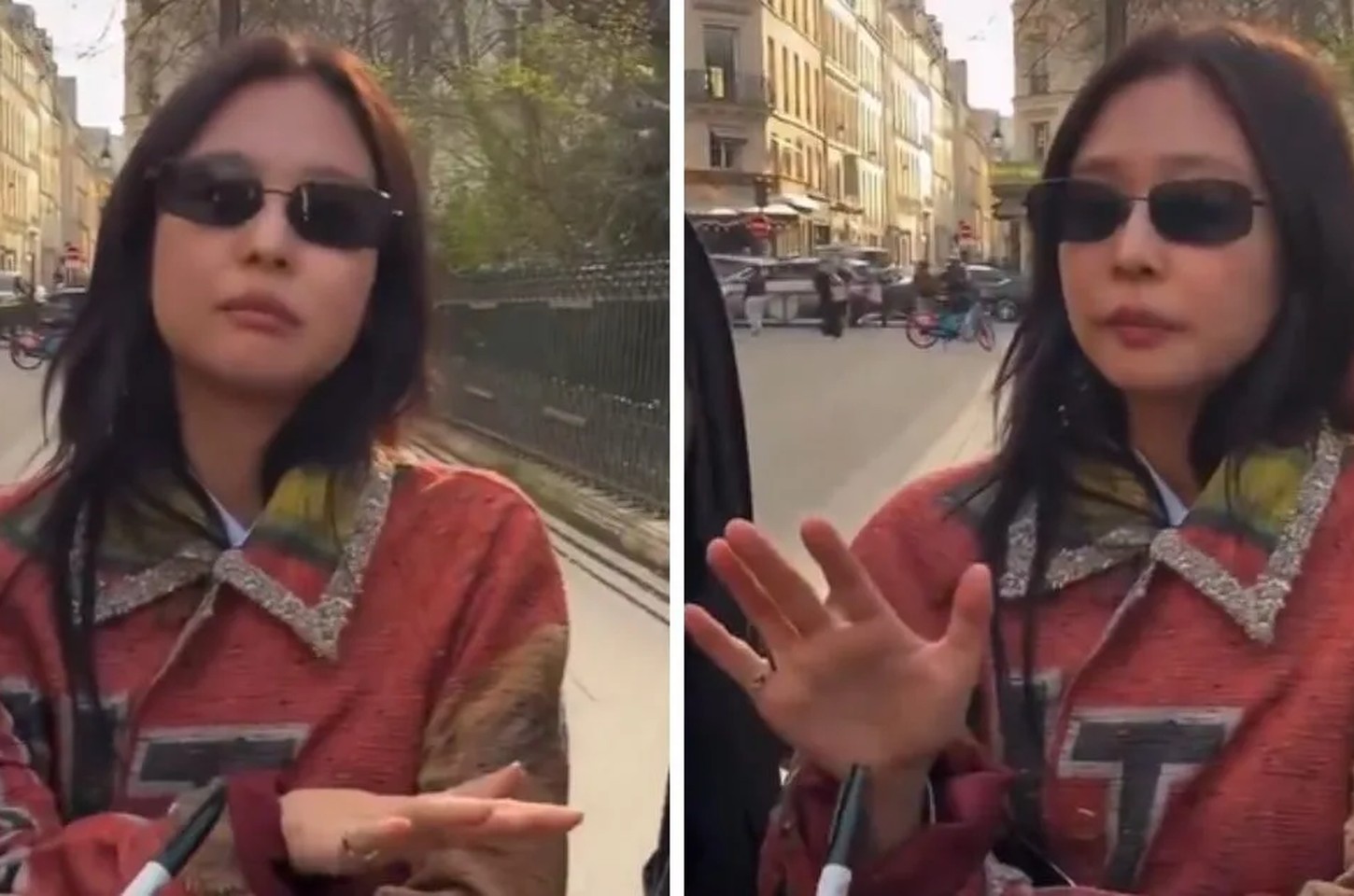 Jennie do BLACKPINK é cercada por caçadores de autógrafos em Paris