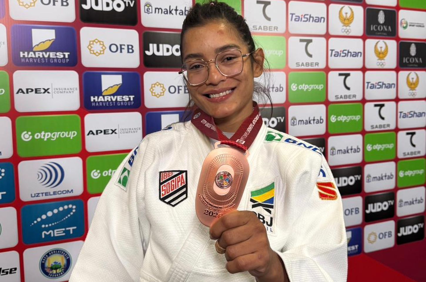 Judô brasileiro conquista bronze no Grand Slam de Tashkent