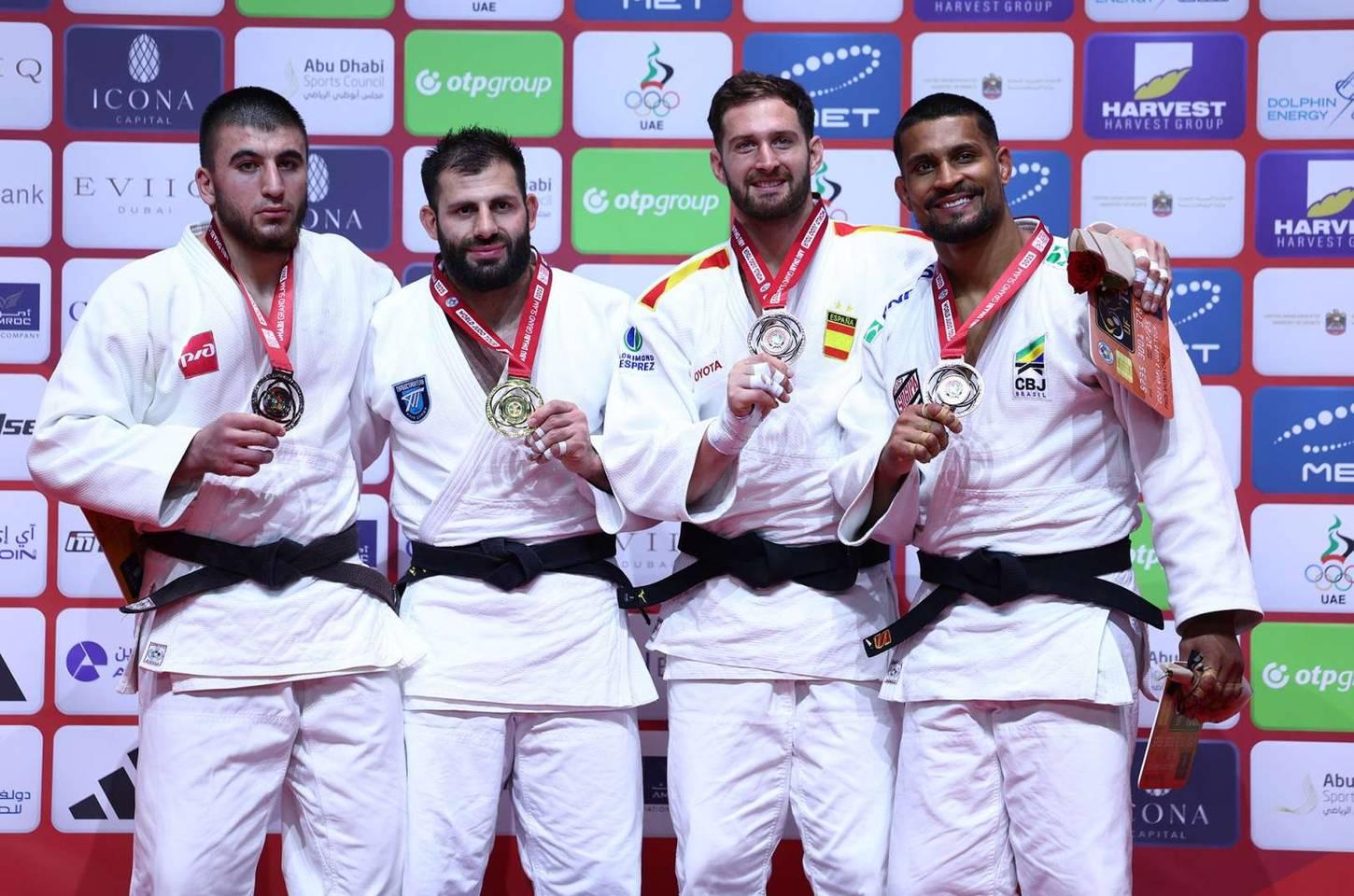 Judô brasileiro conquista três bronzes no Grand Slam de Abu Dhabi
