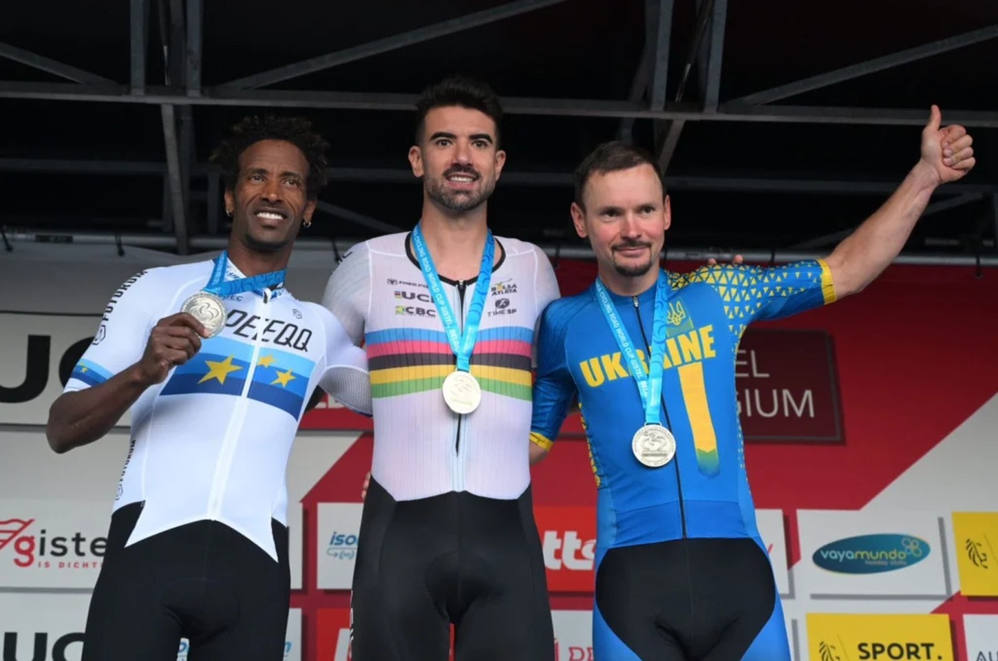 Lauro Chaman é ouro na etapa da Copa do Mundo de ciclismo na Bélgica