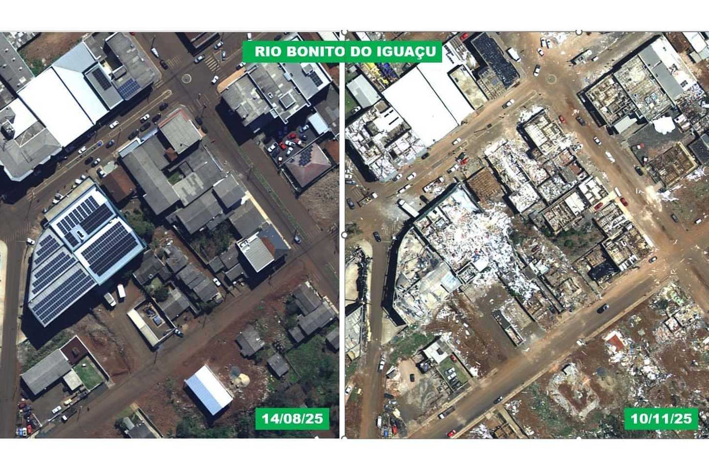 Mapeamento aéreo do Paraná auxilia reconstrução após tornados