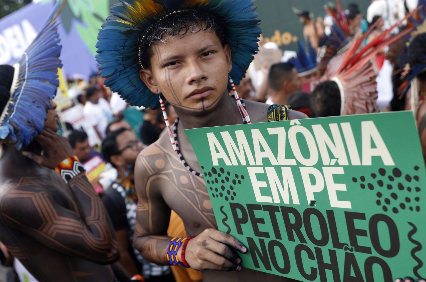 Marcha indígena em Belém clama por fim da violência contra povos originários