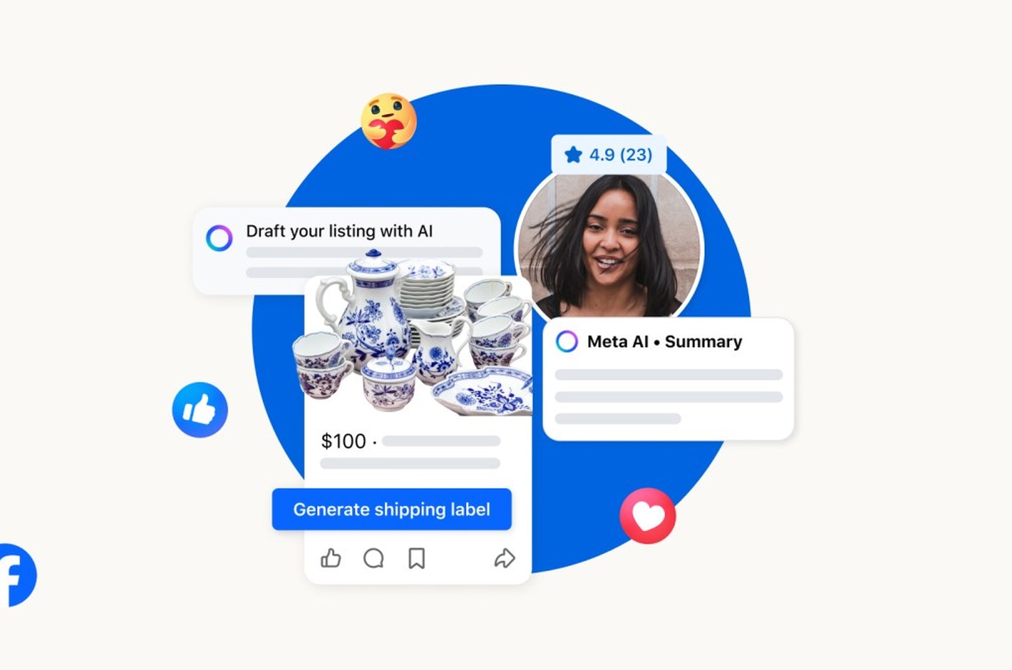 Meta AI revoluciona Facebook Marketplace com respostas automáticas e listagens inteligentes