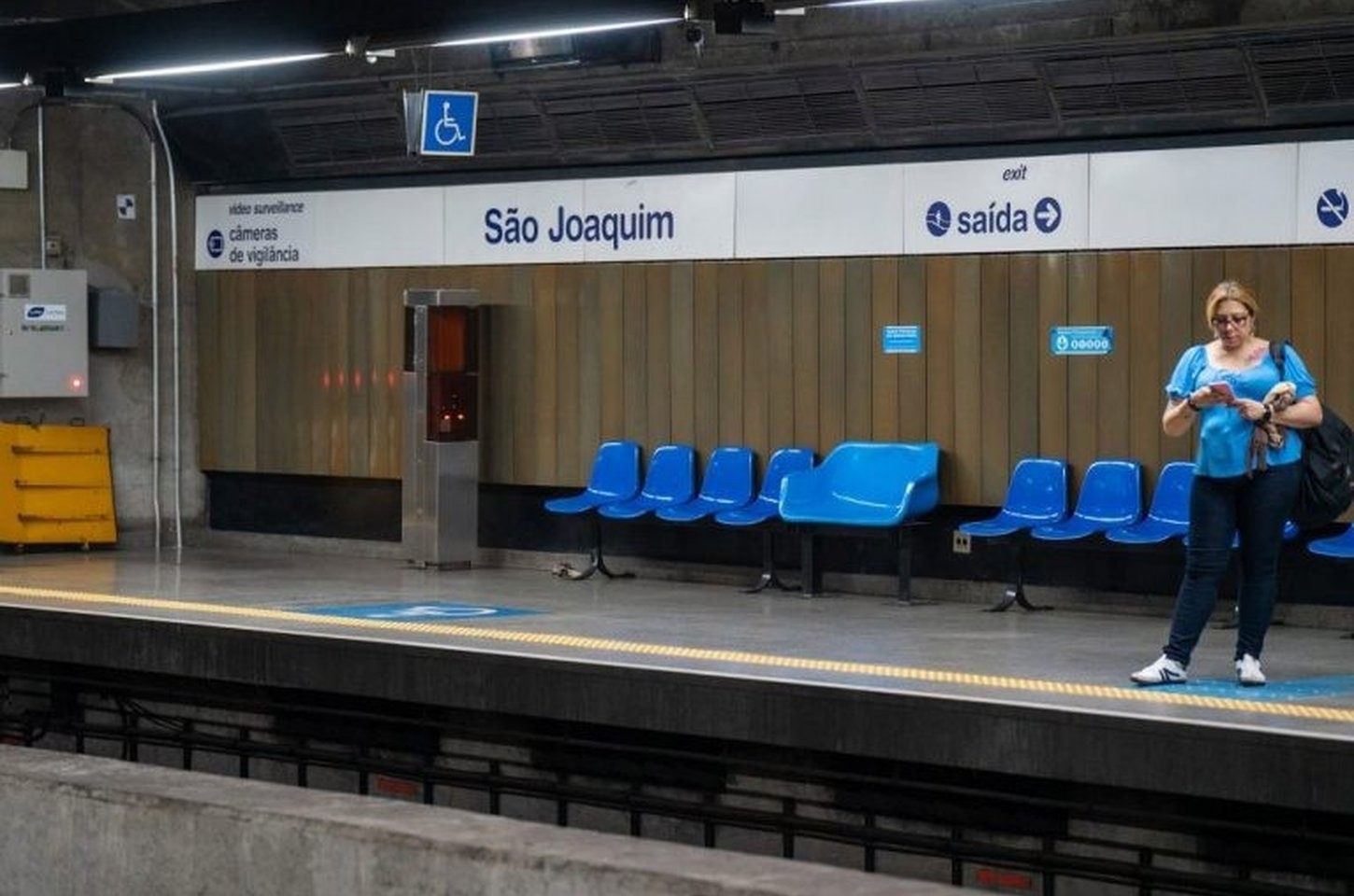 Metrô de São Paulo desativa bilheteria da Estação São Joaquim para obras