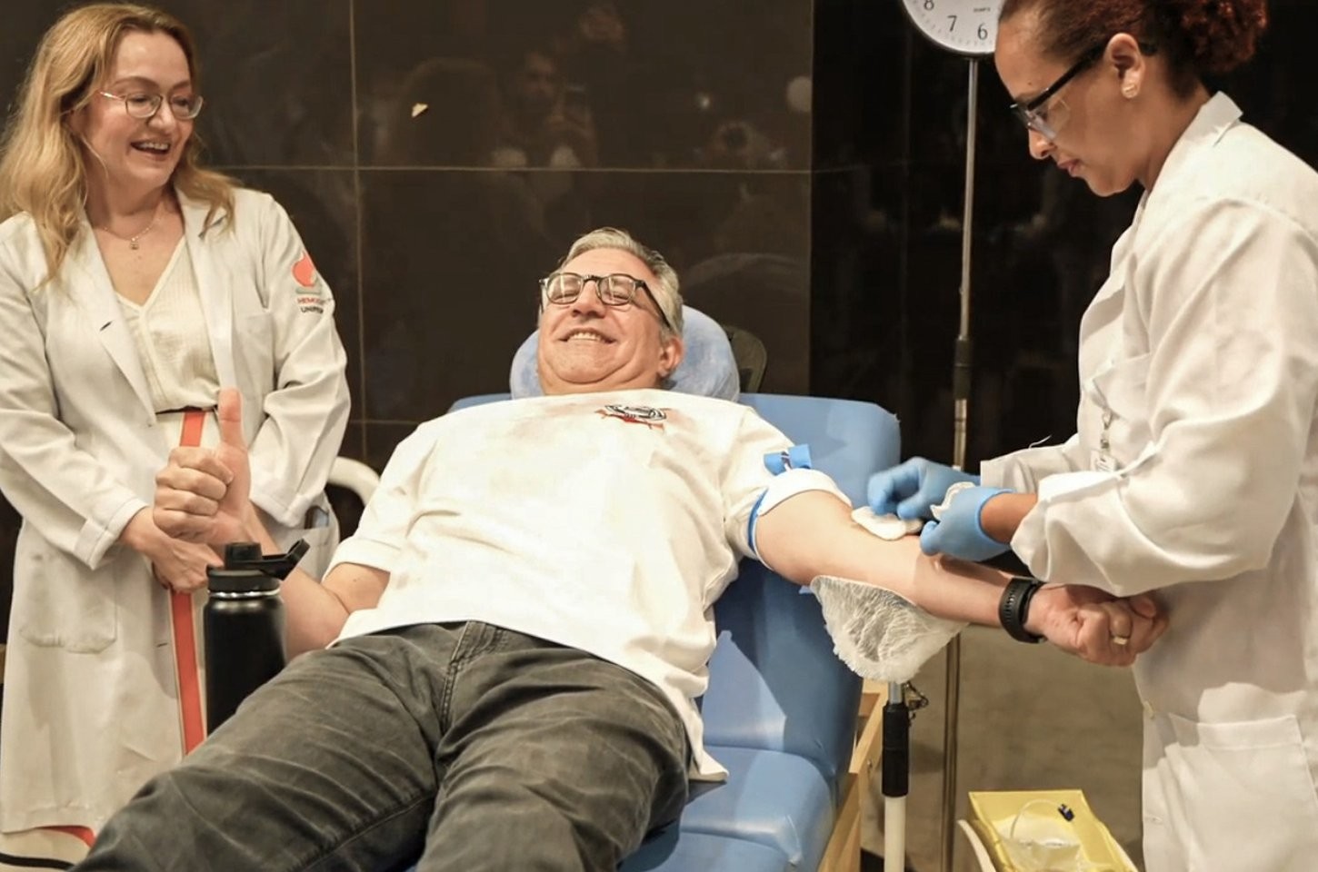 Ministro da Saúde reforça doação de sangue e vacinação contra VSR em São Paulo