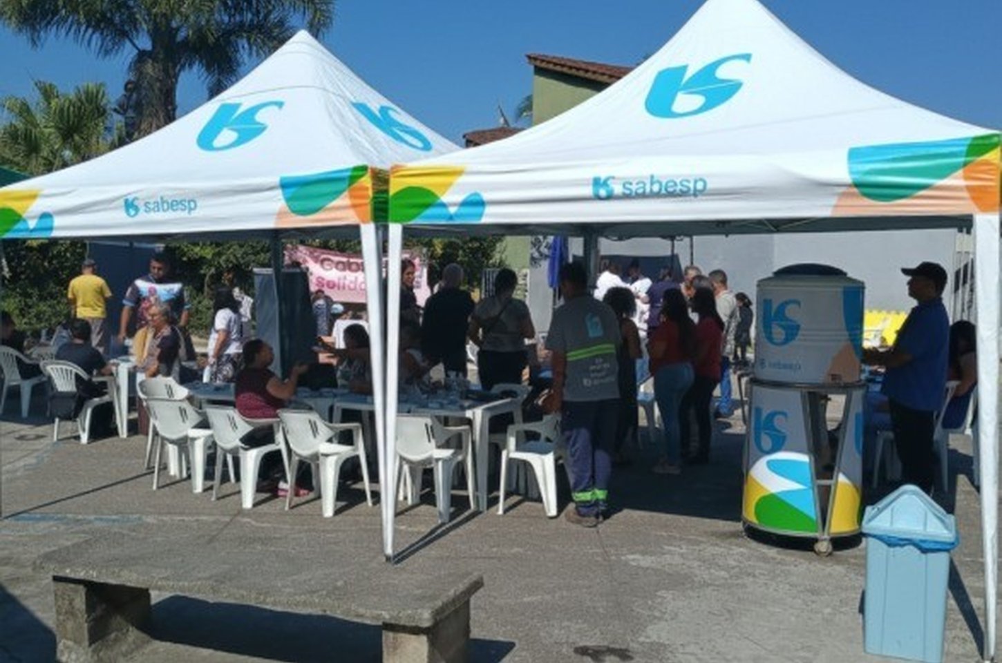 Mutirão da Sabesp atende moradores de Itapecerica da Serra