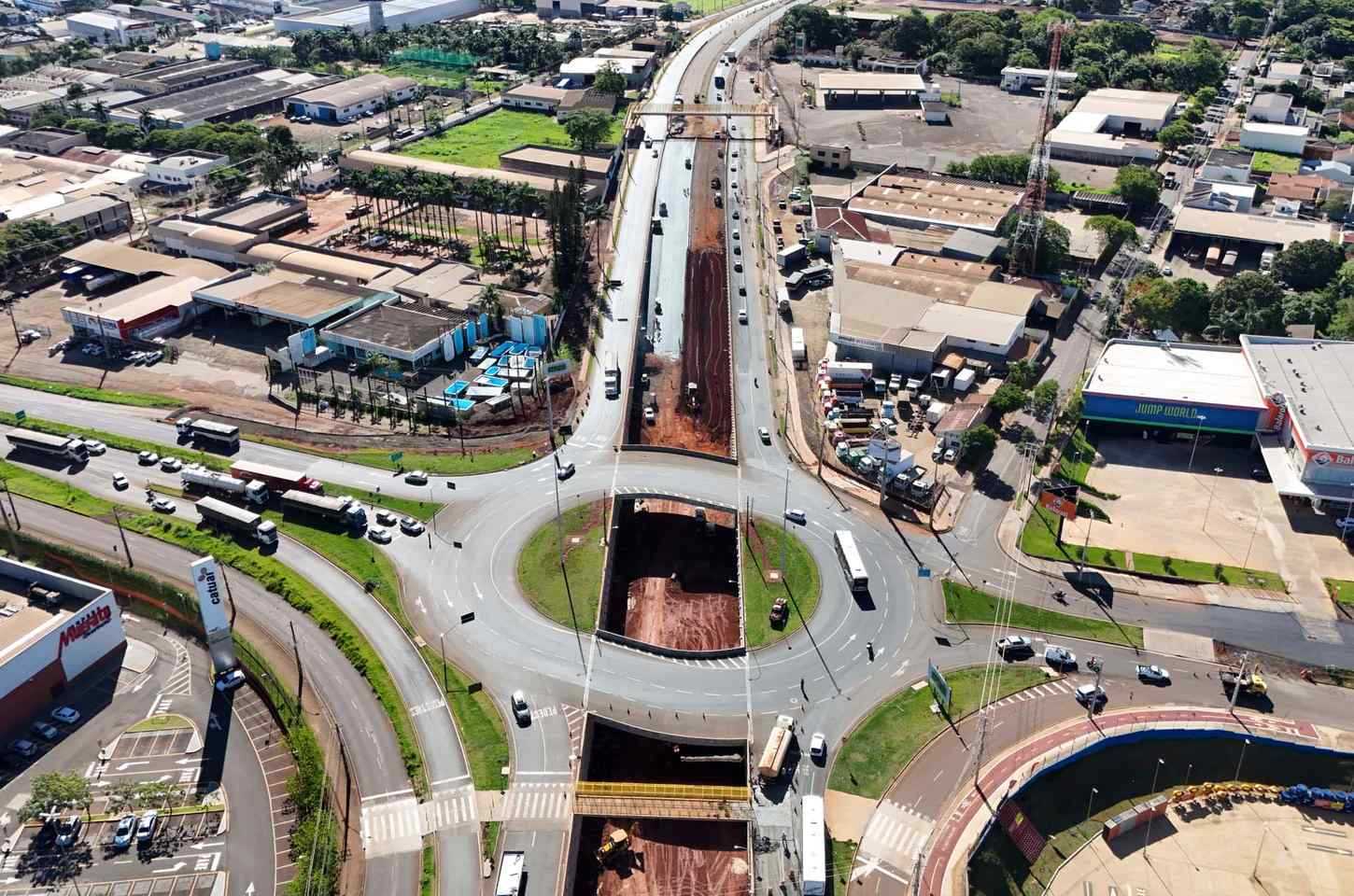 Obras do Trevo do Catuaí em Maringá atingem 85,76% de conclusão