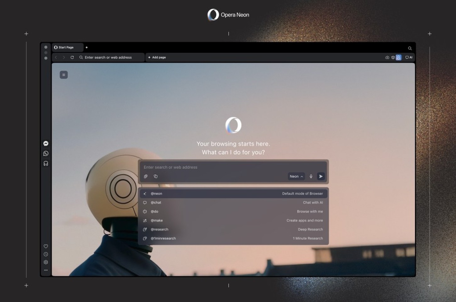 Opera Neon chega ao público: navegador com IA por assinatura