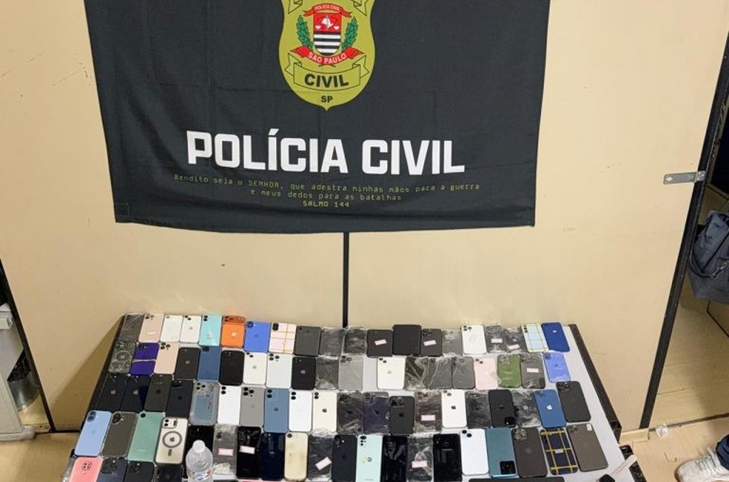 Operação apreende 89 celulares furtados em hotel de São Paulo