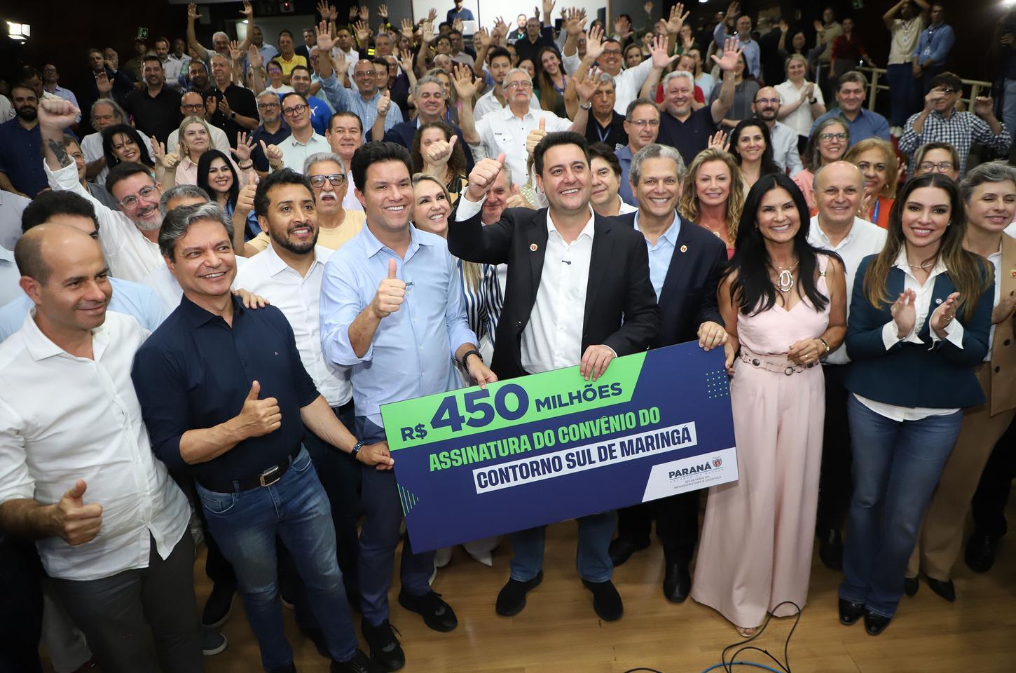 Paraná e Maringá firmam convênio de R$ 450 milhões para duplicar Contorno Sul