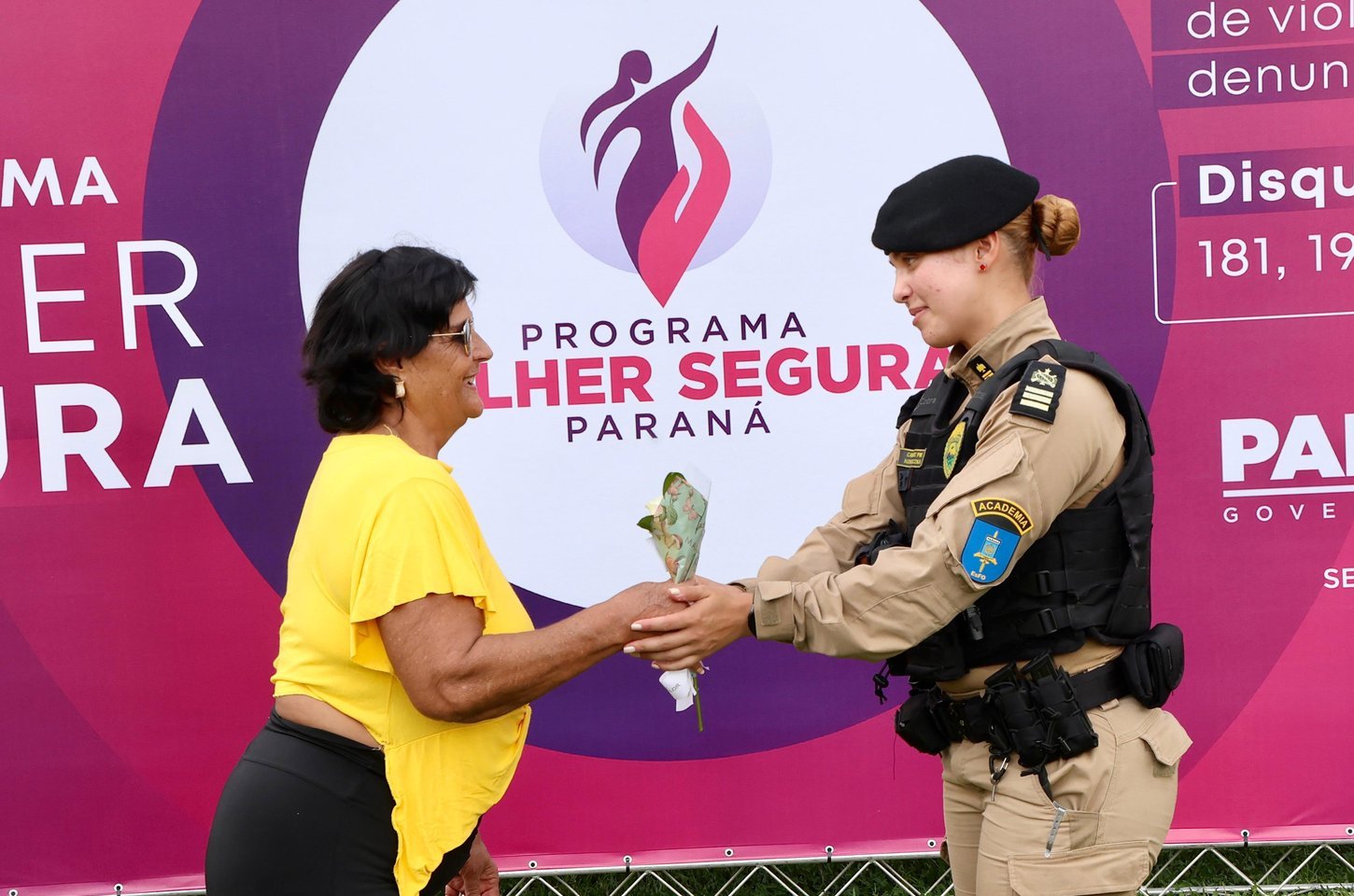 Paraná promove ação nos parques para combater violência contra a mulher