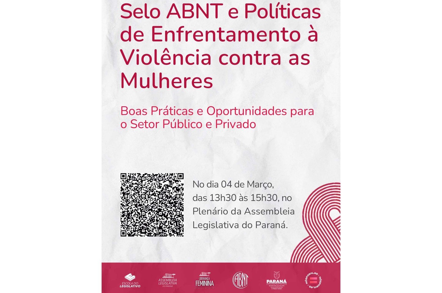 Paraná promove evento sobre selo de combate à violência contra mulheres