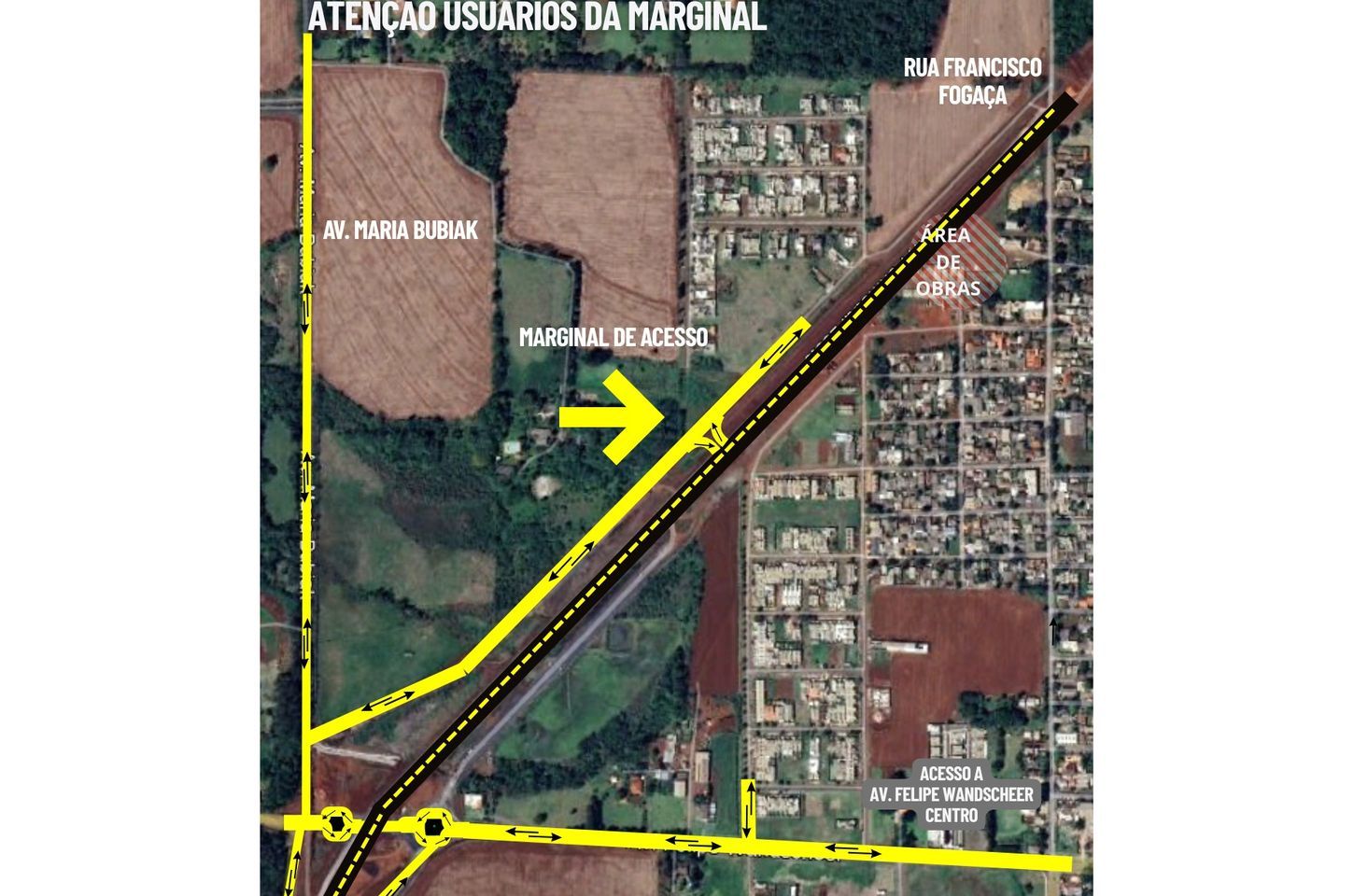 Perimetral Leste de Foz do Iguaçu tem via marginal liberada