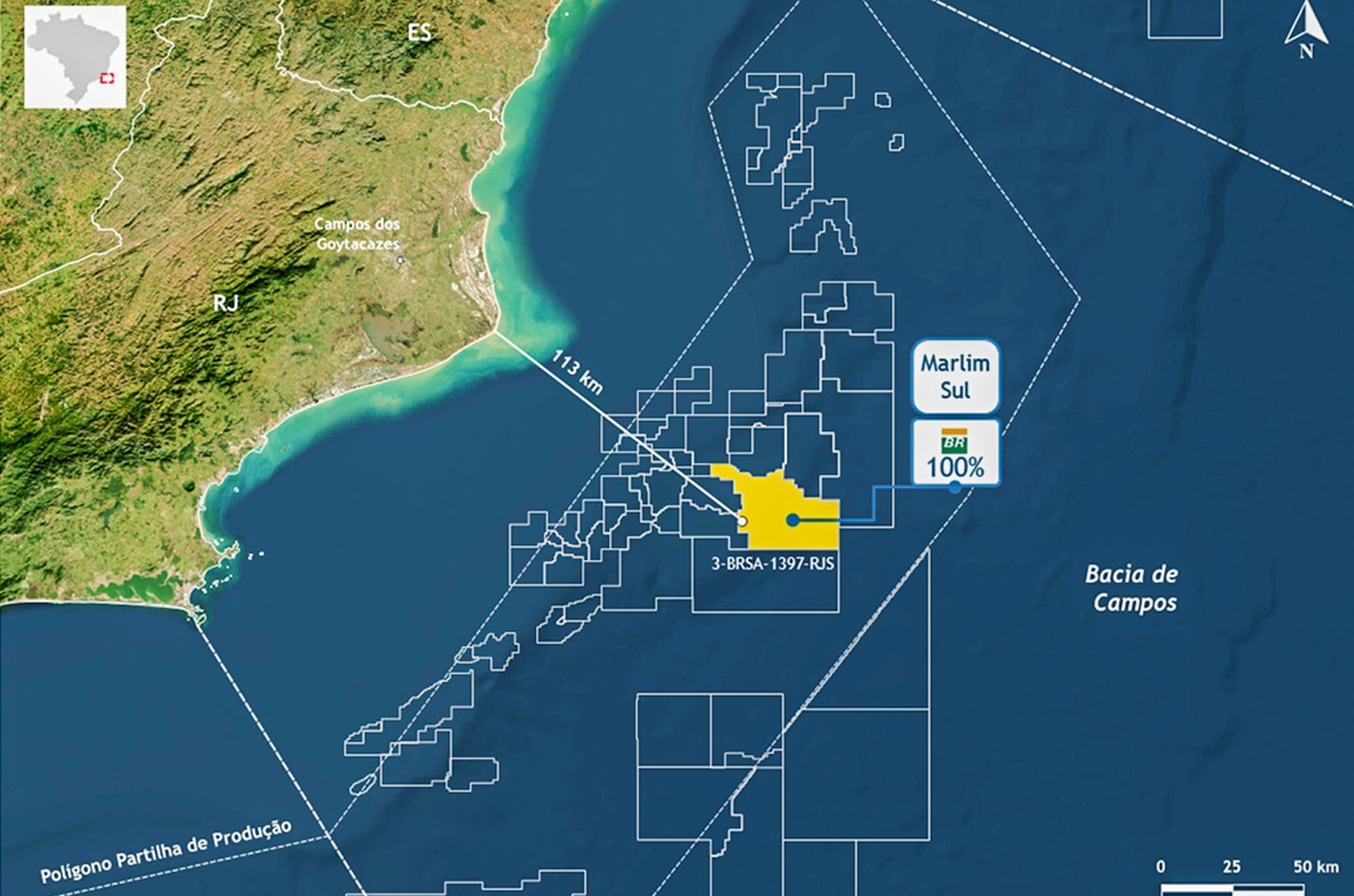 Petrobras encontra óleo de excelente qualidade no pré-sal da Bacia de Campos