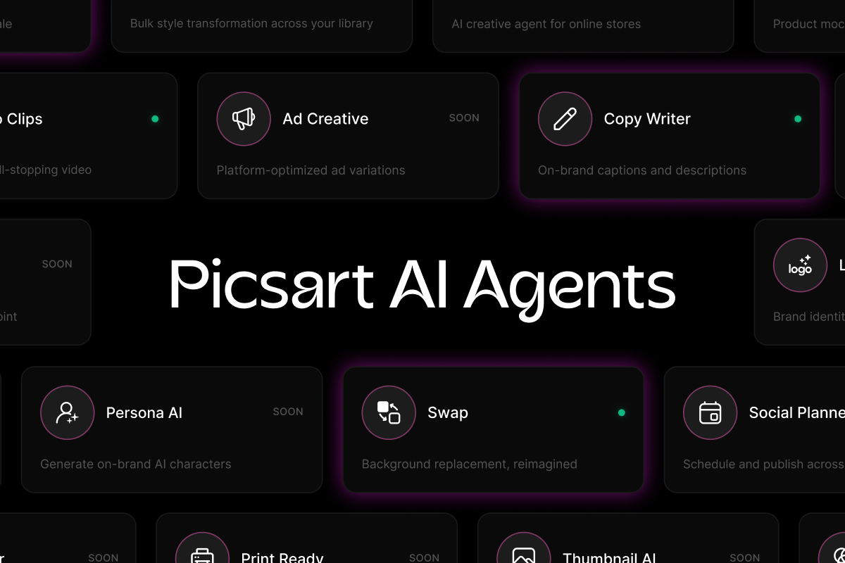 Picsart lança mercado de agentes de IA para criadores de conteúdo