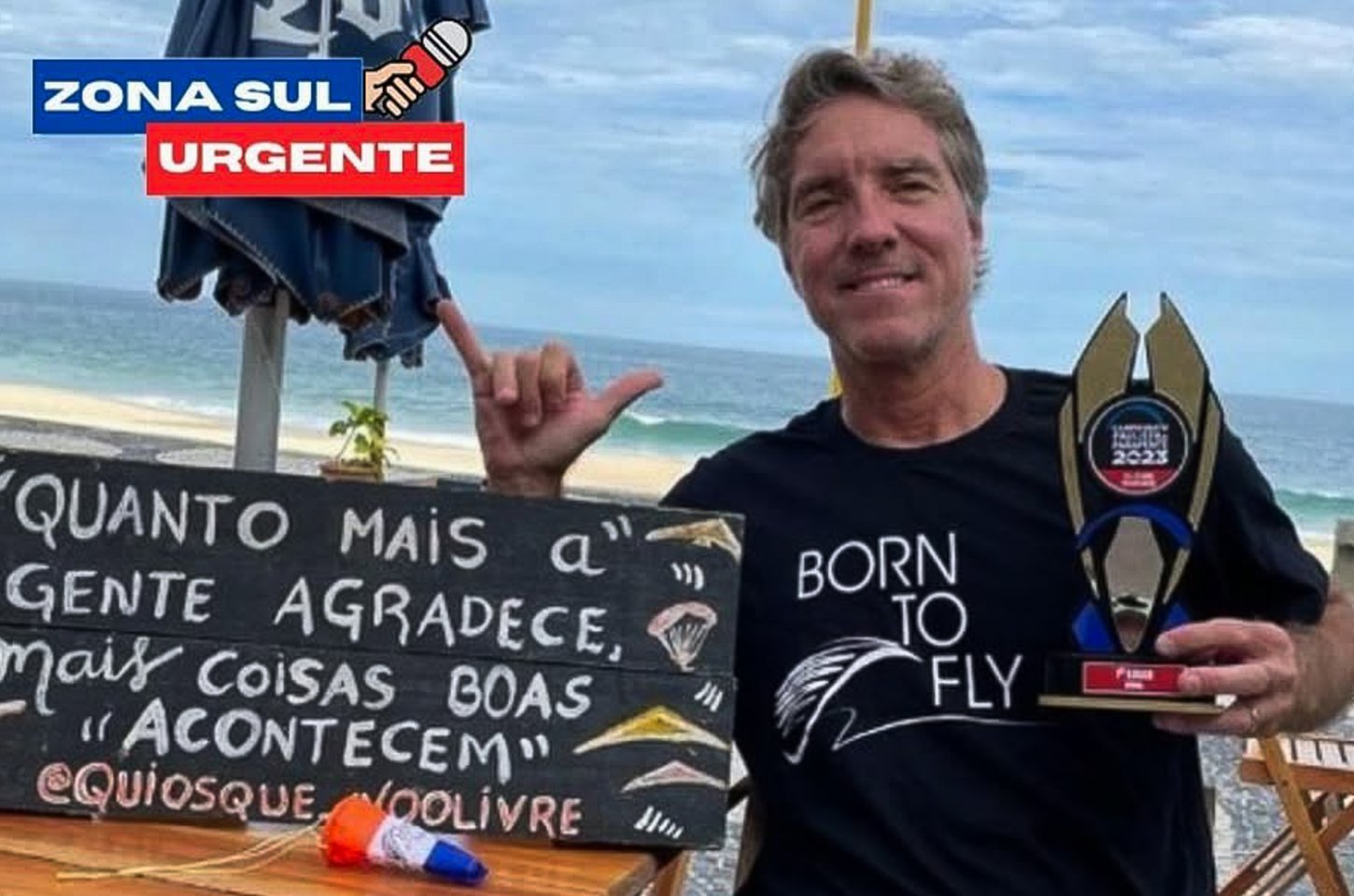 Piloto bicampeão brasileiro de asa delta morre em acidente no Rio