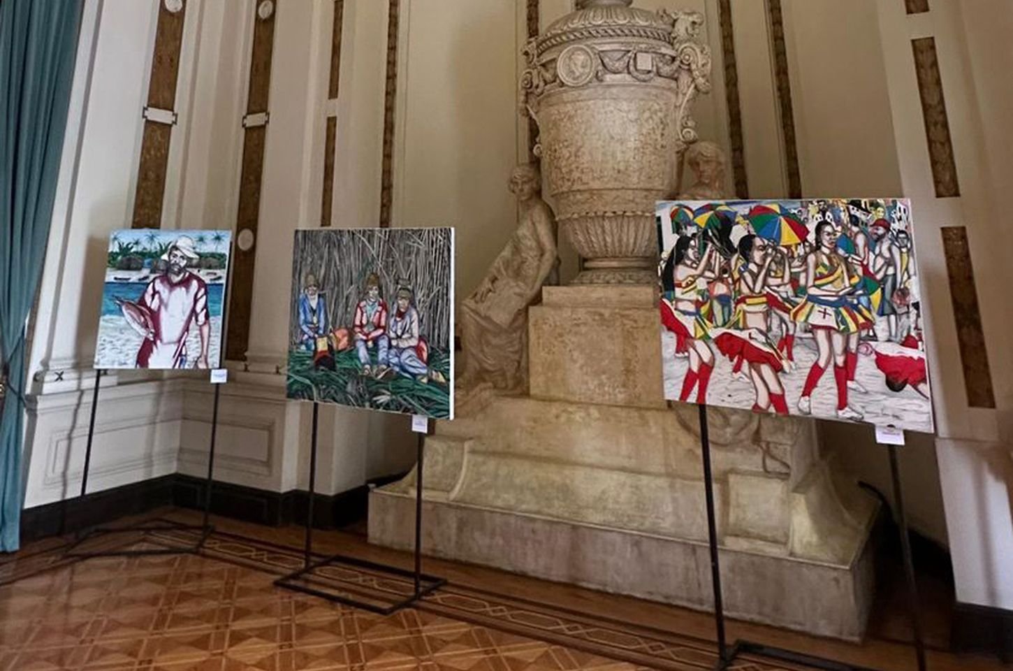 Pintor italiano celebra brasilidades em exposição no Palácio Tiradentes