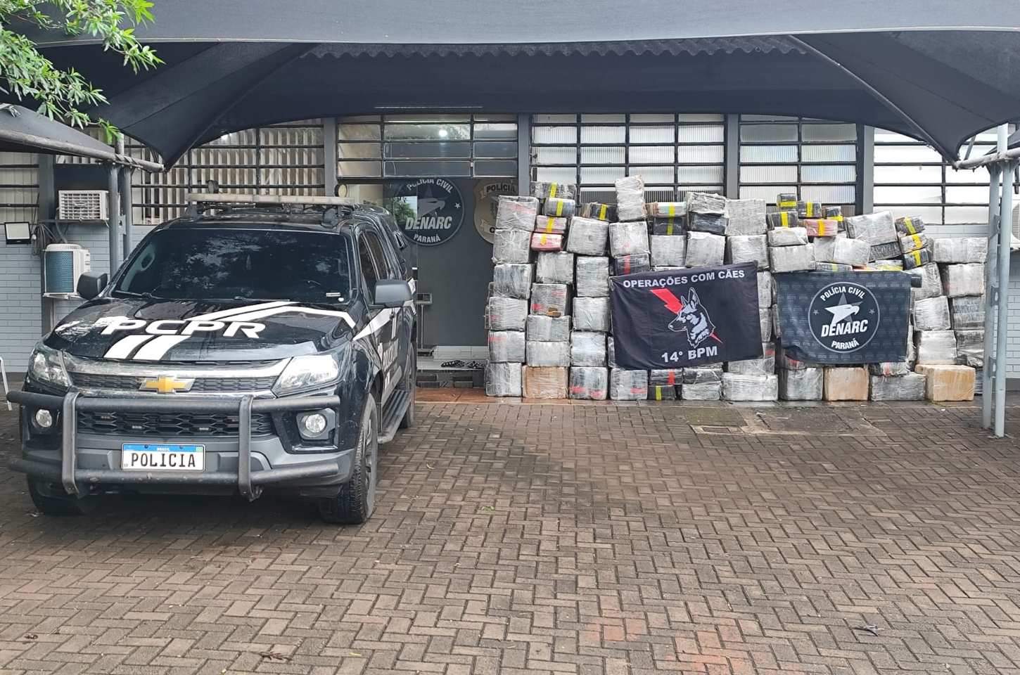 Polícia apreende 4,6 toneladas de maconha em São Miguel do Iguaçu