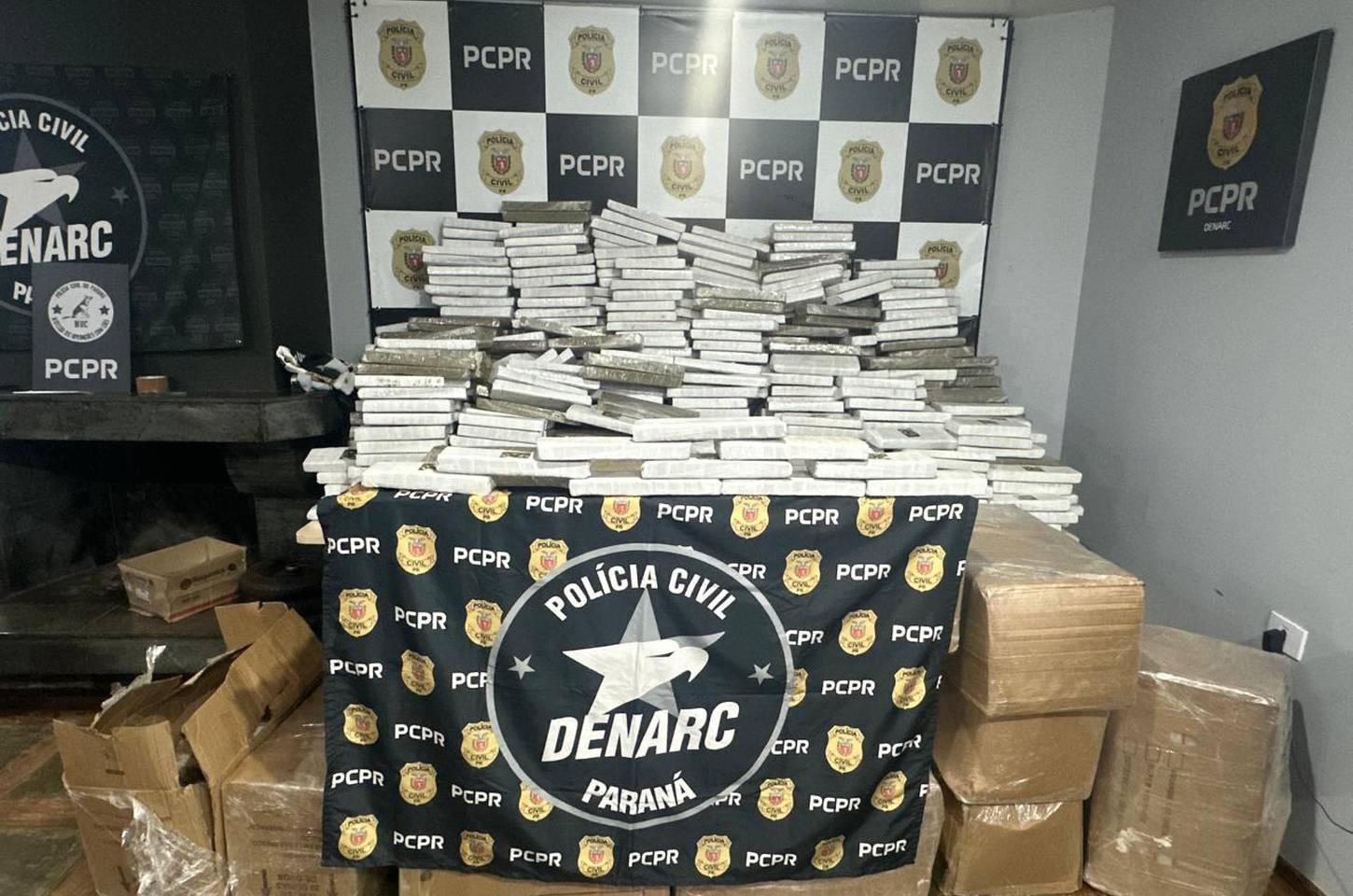 Polícia Civil apreende 1,4 tonelada de maconha em Cascavel